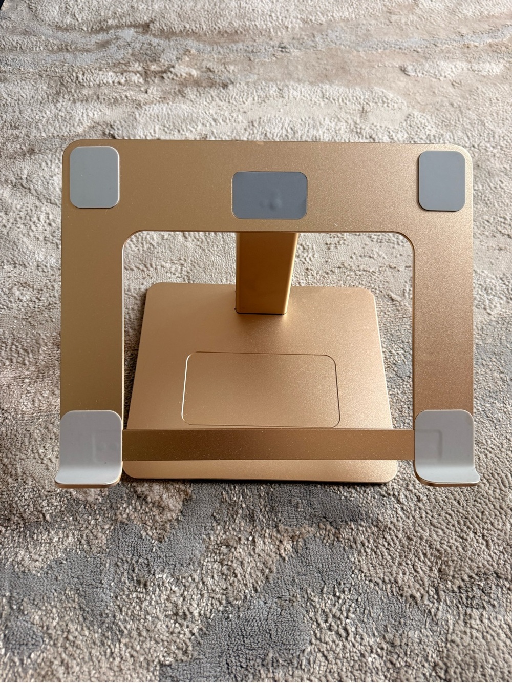 Gold Aluminum Adjustable Laptop Stand - Height Adjustable
